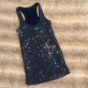 Sequin Stretchy Tank Top
